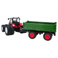 Traktor Červený R/C s Zeleným Prívesom