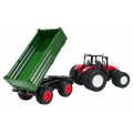 Traktor Červený R/C s Zeleným Prívesom