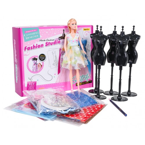 Malá dizajnérska súprava, farebné materiály + príslušenstvo