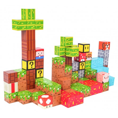 Sada magnetických kociek, blokov, 102 ks.