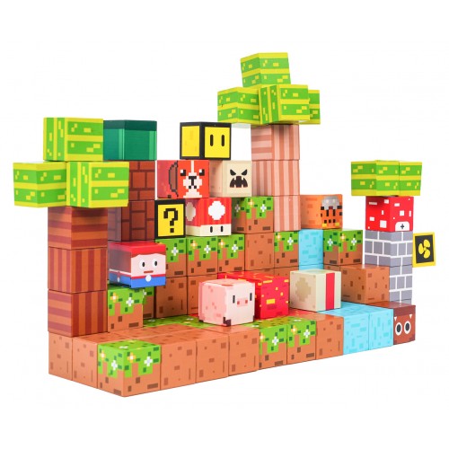 Sada magnetických kociek, blokov, 84 ks.