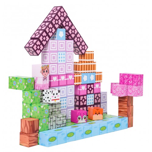 Sada magnetických kociek, blokov, 110 ks.