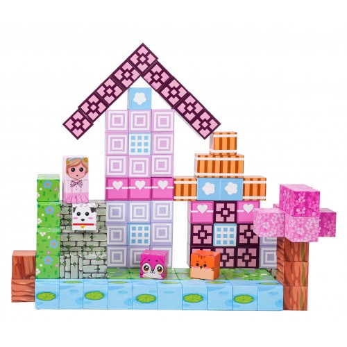 Sada magnetických kociek, blokov, 110 ks.