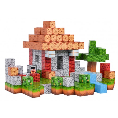 Sada magnetických kociek, blokov, 312 ks.