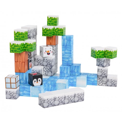 Sada magnetických kociek, blokov, 66 ks.