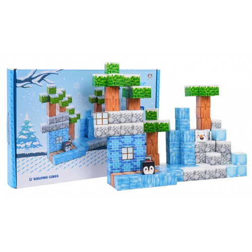 Sada magnetických kociek, blokov, 113 ks.