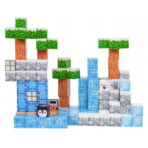 Sada magnetických kociek, blokov, 113 ks.