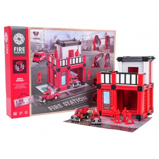 Sada pre hasičskú garáž + príslušenstvo a figúrky