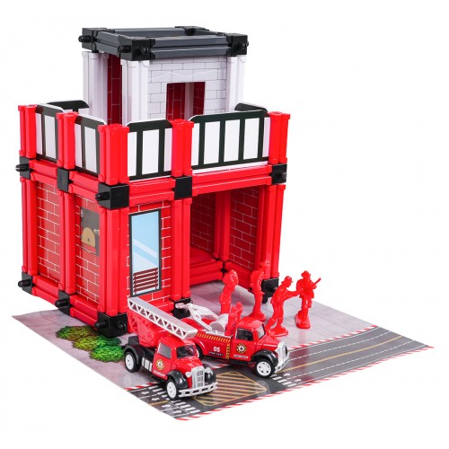 Sada pre hasičskú garáž + príslušenstvo a figúrky