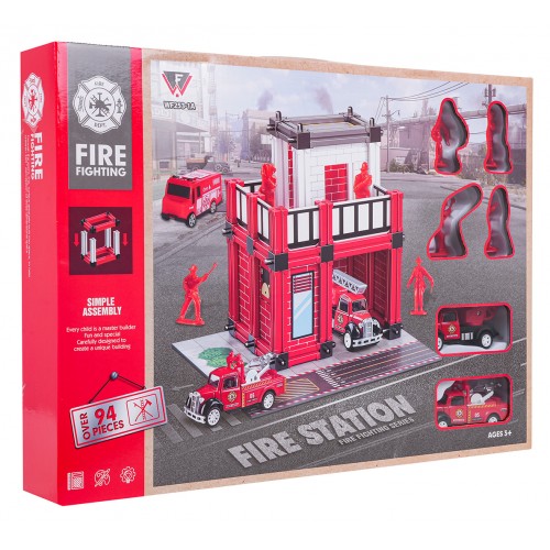 Sada pre hasičskú garáž + príslušenstvo a figúrky