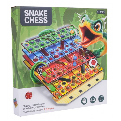 3D stolová hra s hadím rebríkom