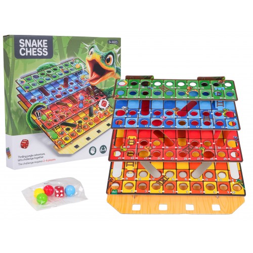 3D stolová hra s hadím rebríkom