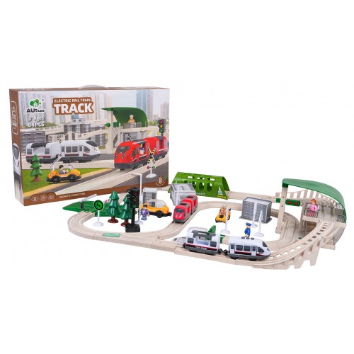 Mestský vláčik so svetelnými a zvukovými funkciami 80 dielov.