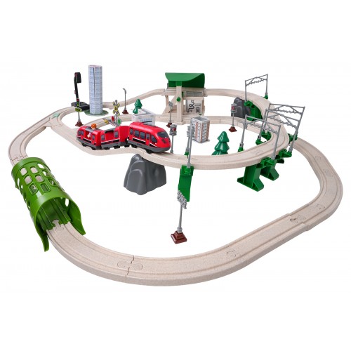 Mestský vláčik so svetelnými a zvukovými funkciami 89 dielov.