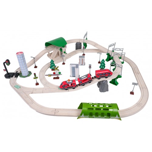 Mestský vláčik so svetelnými a zvukovými funkciami 89 dielov.