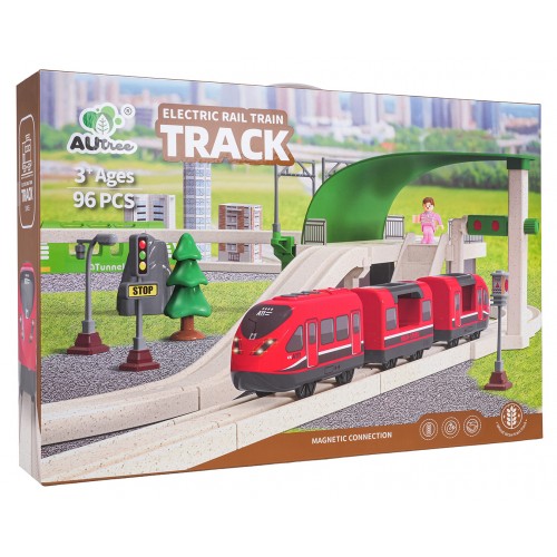 Mestský vláčik so svetelnými a zvukovými funkciami 89 dielov.