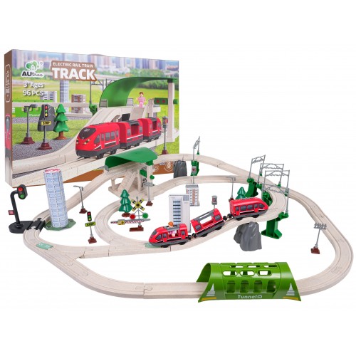 Mestský vláčik so svetelnými a zvukovými funkciami 89 dielov.