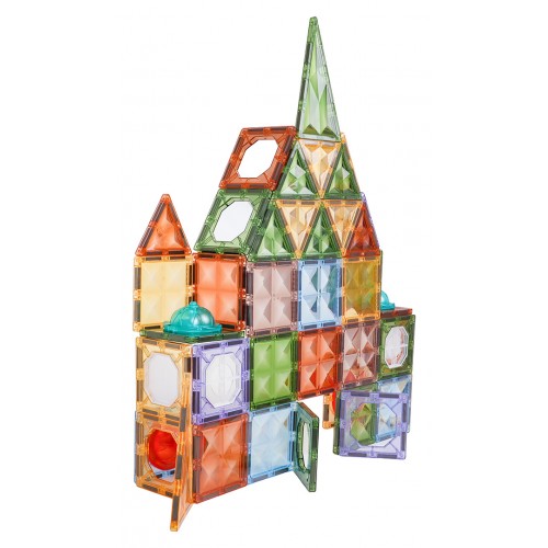 Sada 3D magnetických kociek s podsvietením, 75 ks.