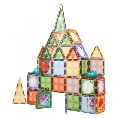 Sada 3D magnetických kociek s podsvietením, 75 ks.