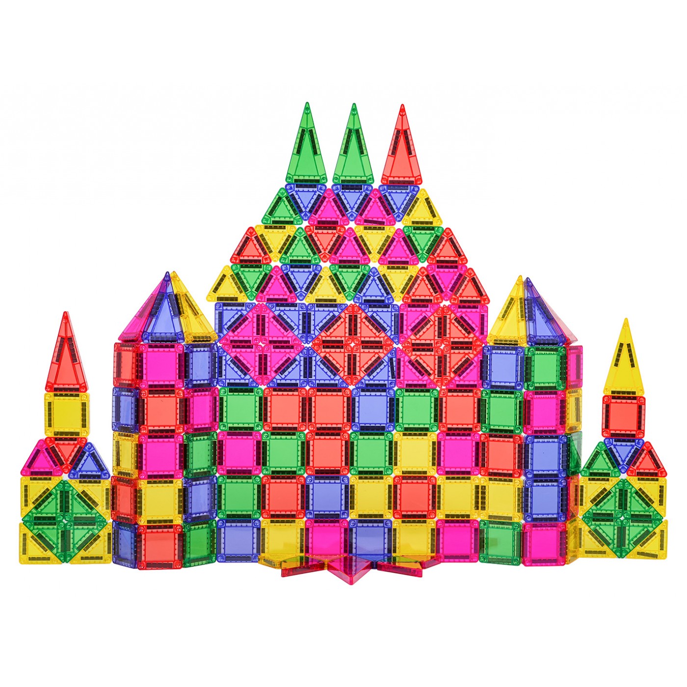 Sada farebných magnetických kociek 150 ks.