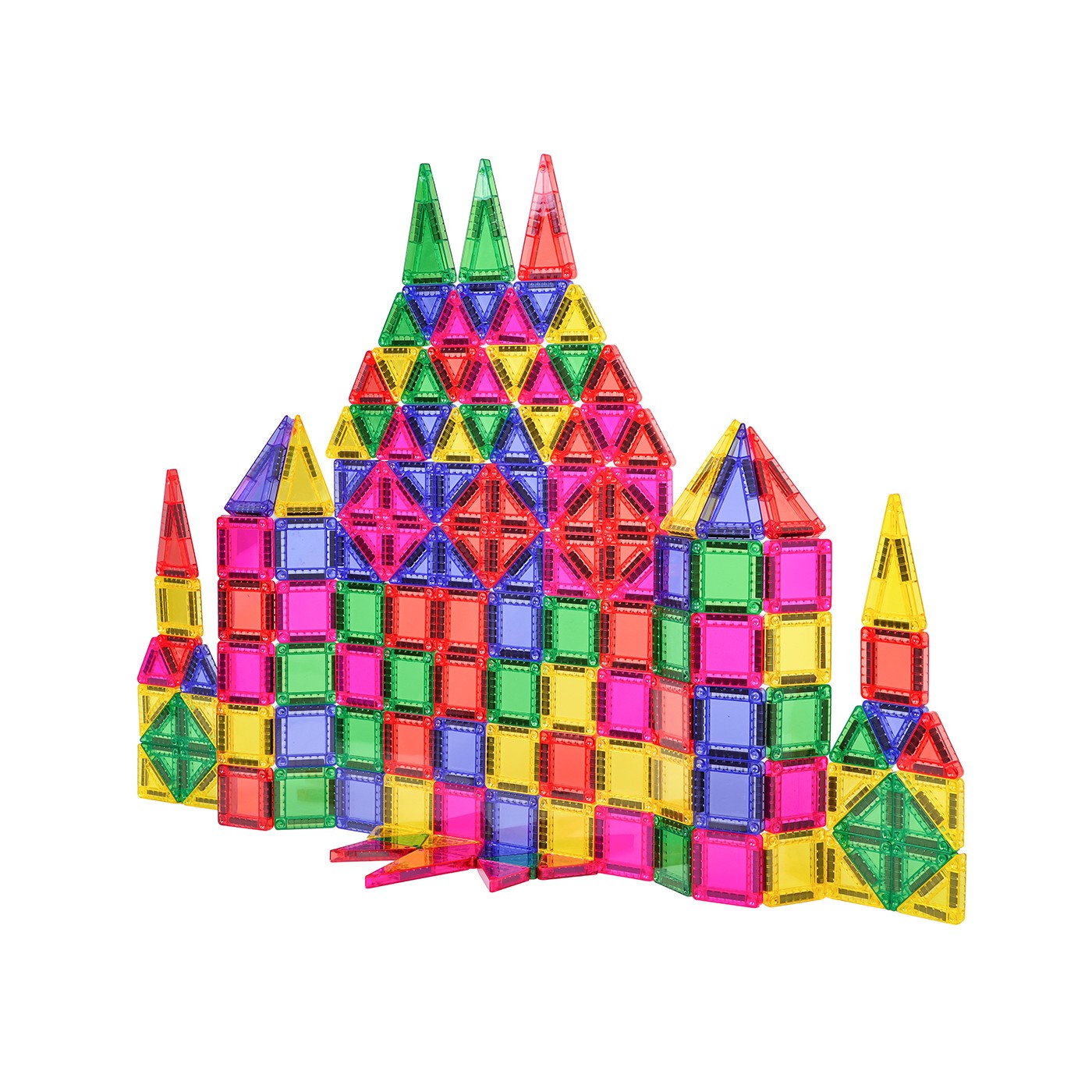 Sada farebných magnetických kociek 150 ks.