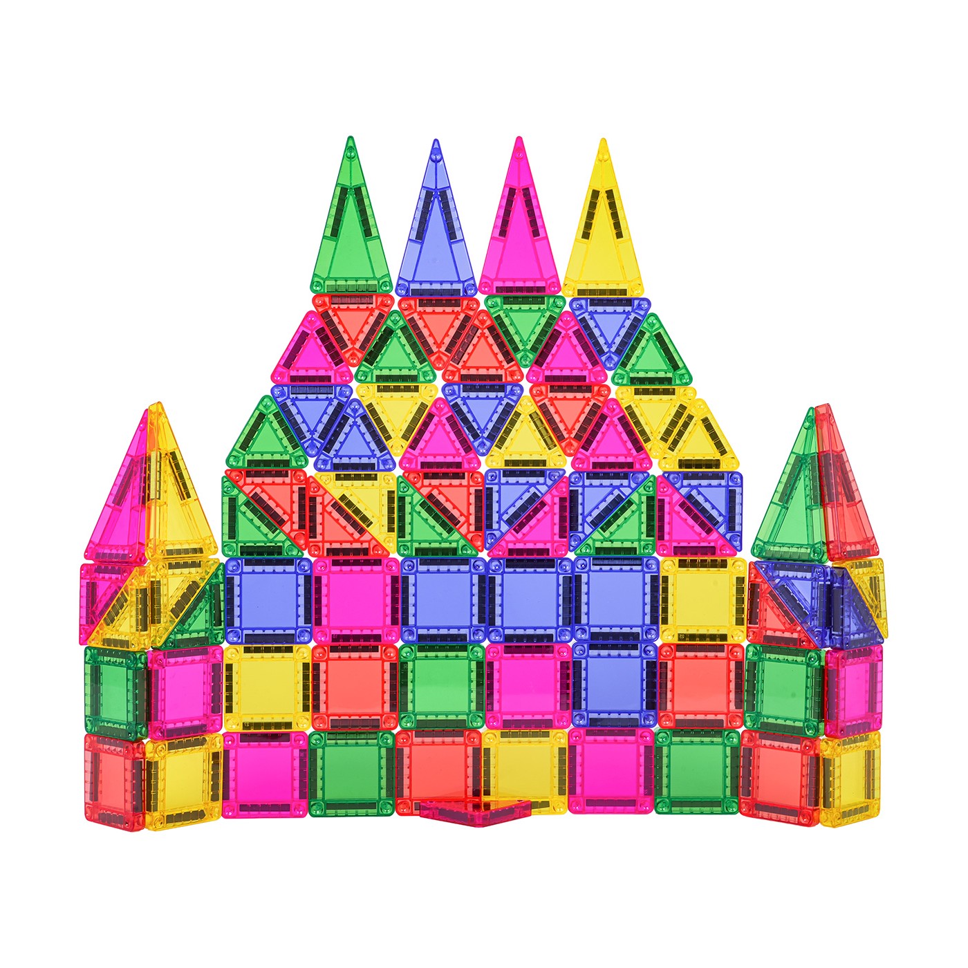 Sada farebných magnetických kociek 75 ks.