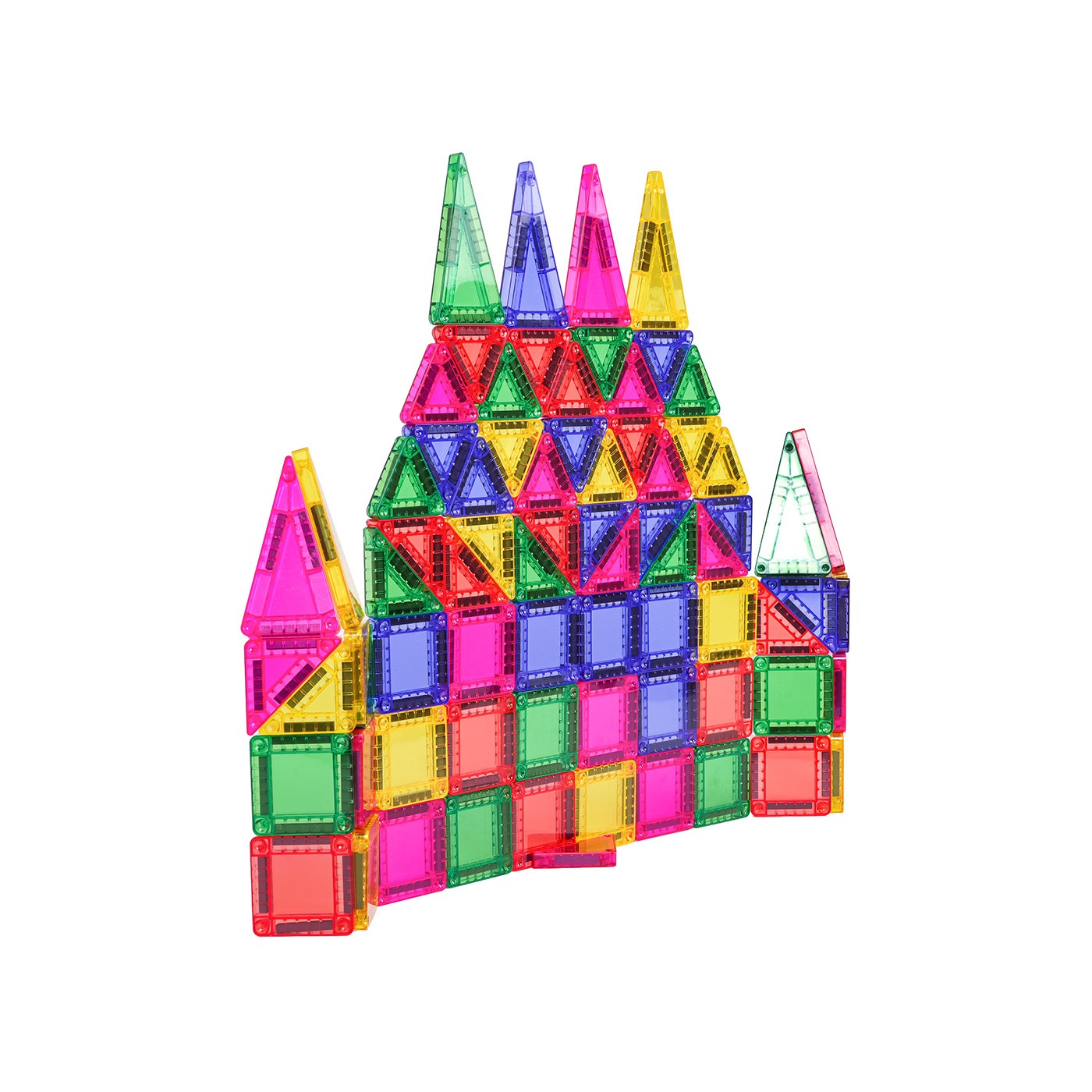 Sada farebných magnetických kociek 75 ks.