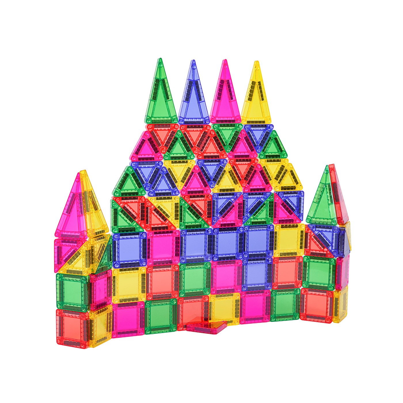 Sada farebných magnetických kociek 75 ks.