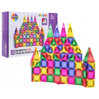 Sada farebných magnetických kociek 75 ks.
