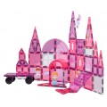 Sada magnetických kociek Ružová princezná, 58 ks.
