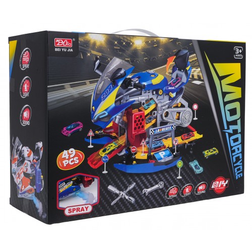 Malá mechanická súprava Dielňa Motocykel