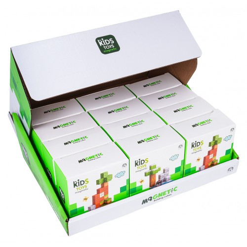 Sada magnetických kociek, blokov, 384 ks.