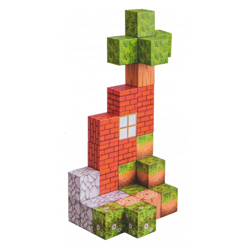 Sada magnetických kociek, blokov, 384 ks.