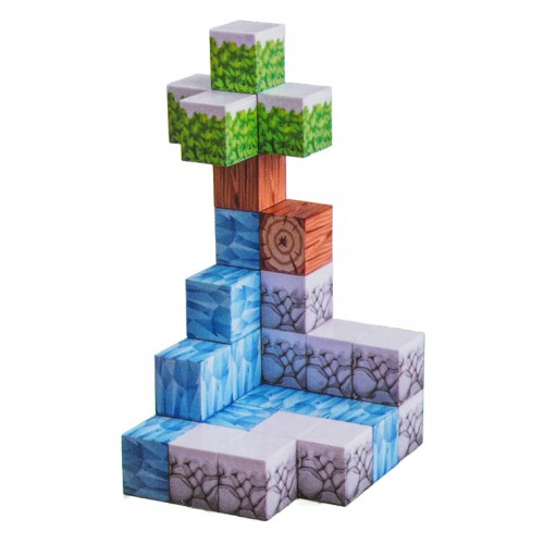 Sada magnetických kociek, blokov, 384 ks.