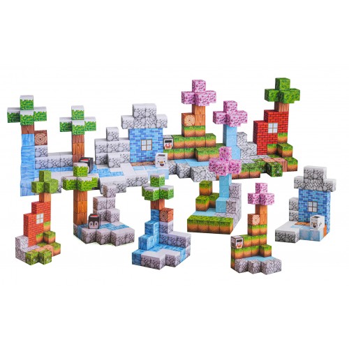 Sada magnetických kociek, blokov, 384 ks.