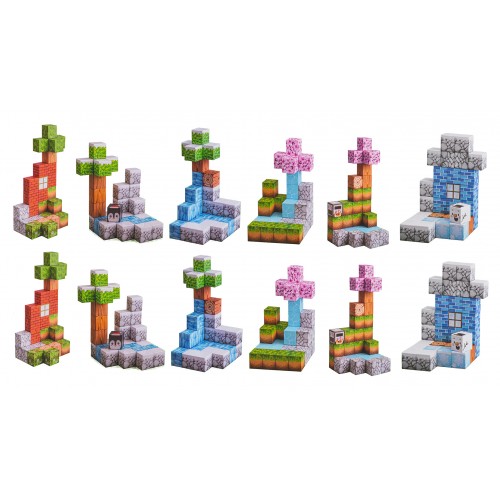 Sada magnetických kociek, blokov, 384 ks.