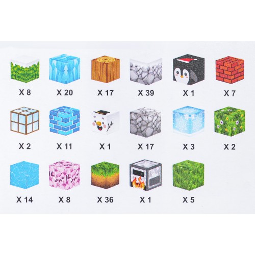 Sada magnetických kociek, blokov, 384 ks.