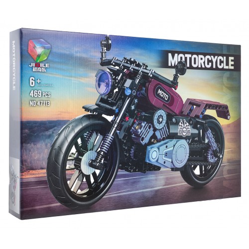 Sada stavebnicových kociek na motorku 469 ks.