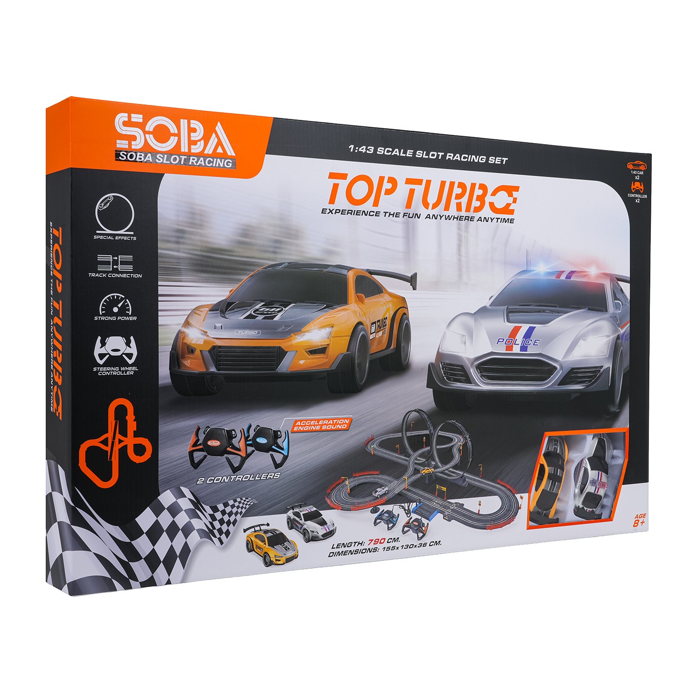 MEGA pretekárska dráha + autá