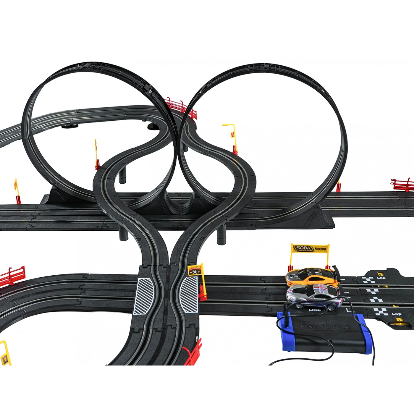 MEGA pretekárska dráha + autá