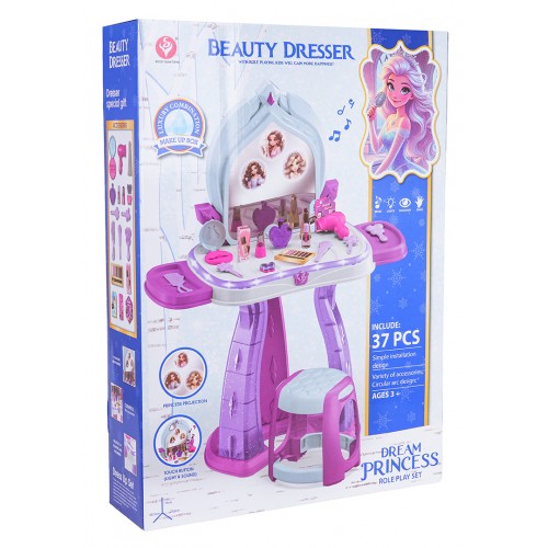 Toaletný stolík s funkciou svetla a zvuku + príslušenstvo