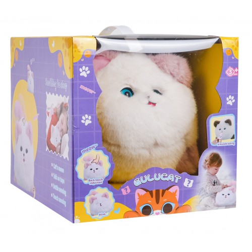 Interaktívna biela mačka