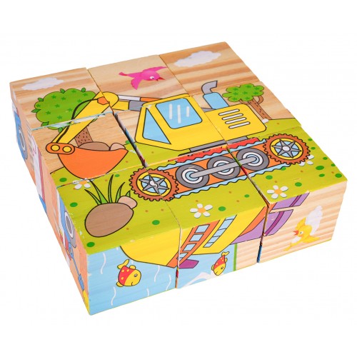 Drevené kocky pre najmenšie vozidlá, edícia