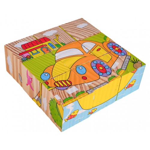 Drevené kocky pre najmenšie vozidlá, edícia