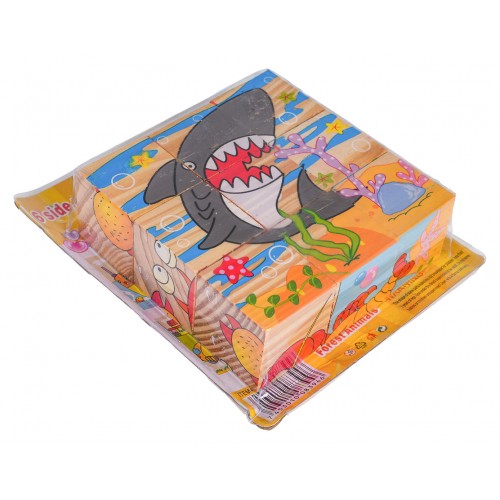 Drevené kocky pre najmenších, edícia Ocean