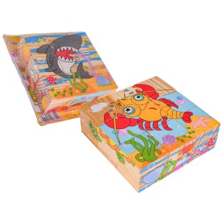 Drevené kocky pre najmenších, edícia Ocean