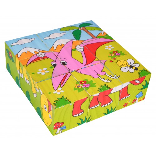 Drevené kocky pre najmenších dinosaurov, edícia