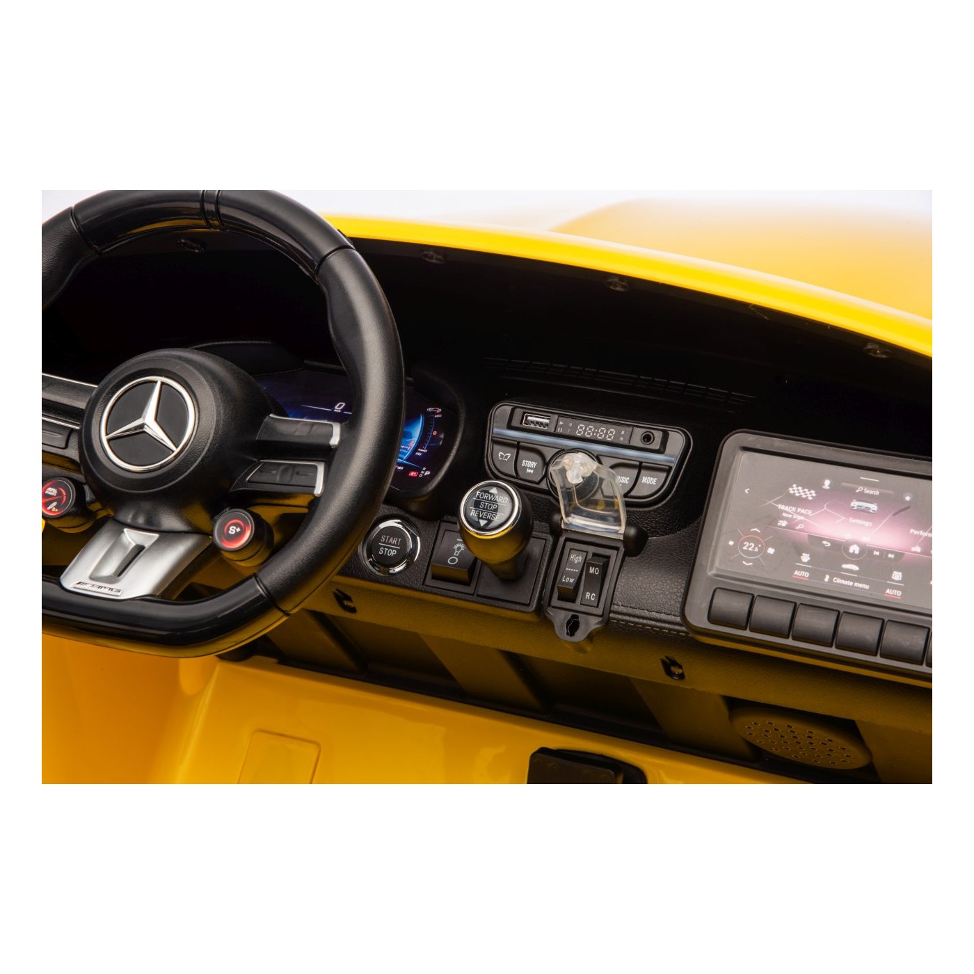 Vozidlo Mercedes Benz GT63 AMG žlté