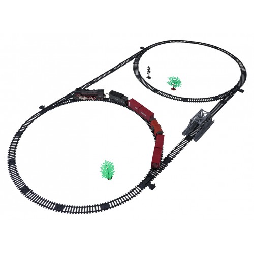 Retro vláčik so svetlami, zvukmi a funkciou dymu 207 cm