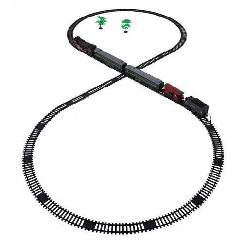 Retro vláčik so svetlami, zvukmi a funkciou dymu 216 cm